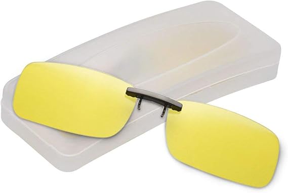 Amazon クリップオン サングラス 偏光サングラス クリップ Uv400 夜間運転 偏光スポーツサングラス 偏光レンズ メガネの上からつけられる 付きサングラス 跳ね上げ 偏光クリップ眼鏡 紫外線カット 前掛けクリップ式サングラ ス 収納ケース付き 超軽量