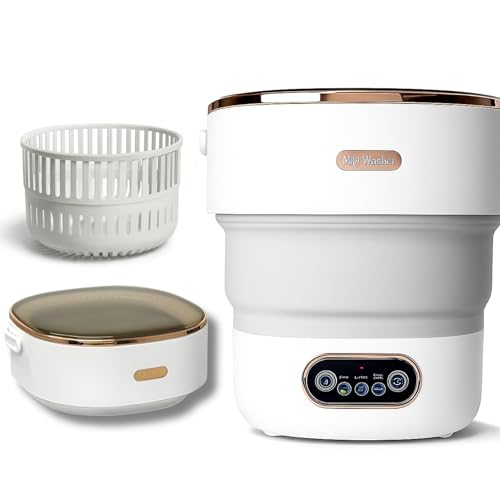 Portable Washing Machine, 17L/4 Gal, Foldable Mini Washing Machine, Mini Portable Washer, Easy To Use, Quiet and User Friendly, Great for Dorms Small Apartments Travelling