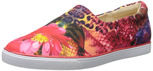 Nine West Women's Blast Fabric Fashion Sneaker, Red Multi/Pink, 6 M US