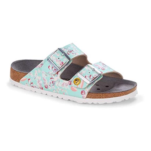 BIRKENSTOCK Damen Clogs Arizona ESD Birko-Flor - Flowers Fields Mint - EU 41