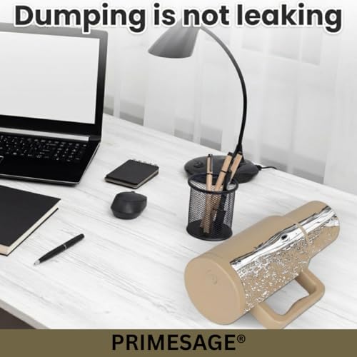 Image of PRIMESAGE Tumbler with Straw Sipper Water Bottle for Adults Sipper Tumbler Bottle Insulated | 1200ML Almond Birch