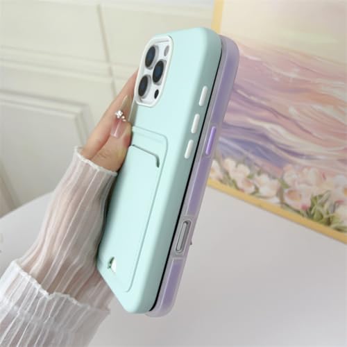 Coque iPhone 13 Pro Max rose, étui portefeuille 2 en 1 transparent et mat - 3