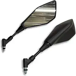 Retrovisor Modelo Z400 Ninja 400 Giro 360 Universal Rosca Honda Haste Fixa Articulado Convexo Esportivo