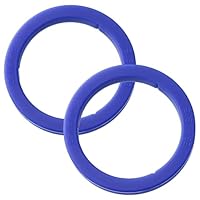 2 Stück Verbesserte E61 Siebträger, Dichtungen aus lebensmittelechtem Silikon für Espressomaschine, Ersatzdichtung für E61 Brühgruppe, BPA-frei, Langlebig, Dicht, Blau