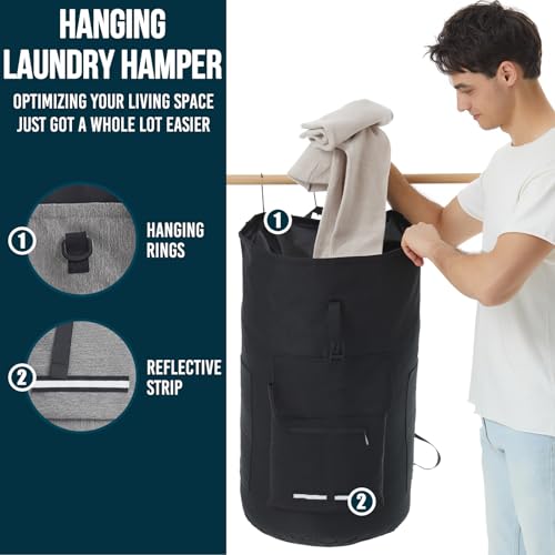 [Prime] 115L Extra Large Laundry Backpack Bag w/ 4 Pockets $10.46 + Free Shipping + 55% Off Code T2F4V8X6 Prime - image 4