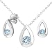Produktbild Citerna Damen-Ohrhänger 9 Karat 375 Weißgold SET1804/1715W/BT