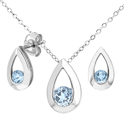 Preisvergleich Produktbild Citerna Damen-Ohrhänger 9 Karat 375 Weißgold SET1804 / 1715W / BT