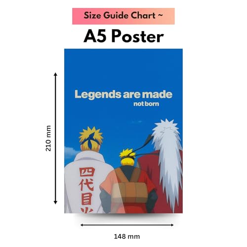 Image of Yellow Town India Shonen Scholar 2.0 Anime Poster Kit | 15 Motivational Posters with Hard Hitting Quotes | 300 GSM | Wall Posters for Boys Room Decor