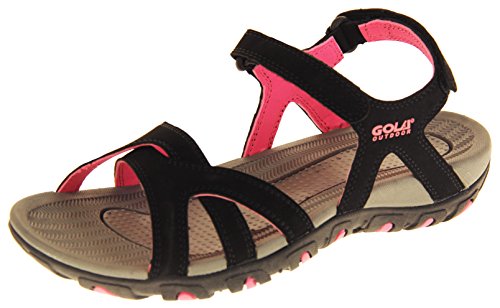 Gola - Sandalias romanas para mujer, cierre de velcro, deportivas, color Rosa, talla 39 EU
