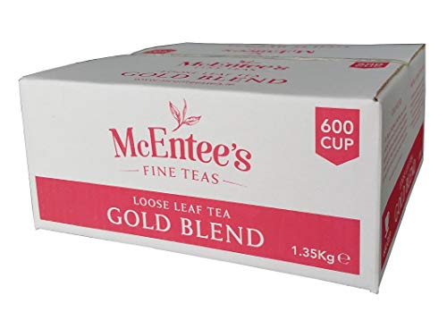 McEntee's Irish Loose Leaf Gold Blend Tea - Catering 1.35Kg - 600 Cup - Expertly Blended in Ireland to give That Perfect Cup of Tea. A Traditional Blend of Assam and Kenyan Tea. A Taste of Home Cover