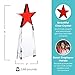 Baudville Engraved Trophy - Crystal - Tower with Bright Red Star on Top - Award for Employees - Personalized Engraving - Comes in Gift Box