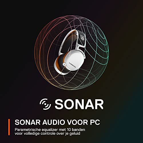 SteelSeries Arctis 7+ - Wireless-gamingheadset  - Lossless 2,4-GHz draadloze verbinding - 30 uur accuduur - Voor pc, PS5, PS4, Mac, Android en Switch - Wit - Afbeelding 7