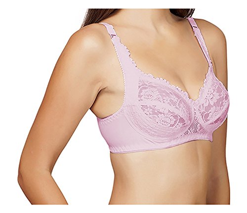 Image of SHERRY Women's Comfortable Wirefree Encircled Fancy Laced Cups Nonpadded Bra
