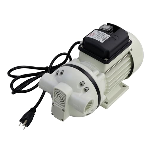 Image of AC 110V-120V DEF Transfer Pump for Diesel Exhaust Fluid (DEF) Drum Compatible American Plug, Diaphragm Irrigation Self priming Electric water pump 10.6 GPM 23PSI,14.3lb, Lift 11m,Power 350W