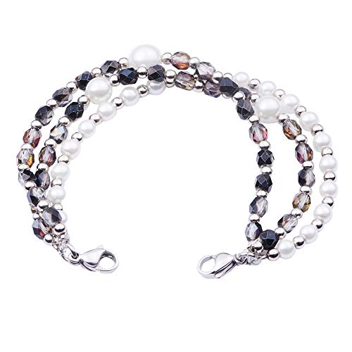 Generic Medical ID Triple Strand Beaded Interchangeable Bracelet