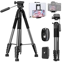 Amazon | カメラ三脚 K&F CONCEPT190cm 75インチカメラ 三脚 スマホ