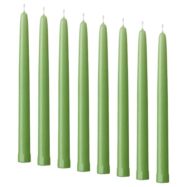 Unscented Candle โ 25 cm | Long-Lasting & Elegant Design (1, Green)