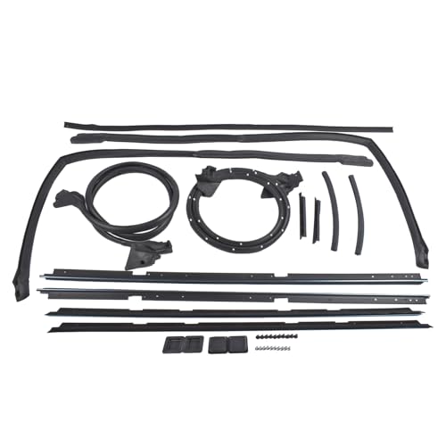 Woosphy 17 Pcs Door Tailgate Weatherstripping Seal Kit Replacement for Chevy El Camino GMC Caballero Pickup 2-Door 1978-1987 2135478