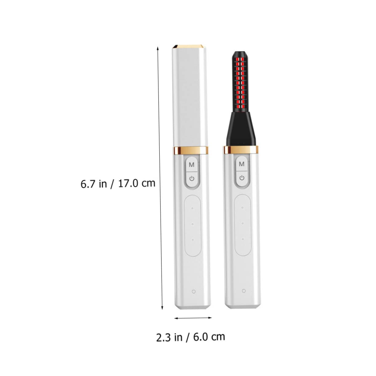 Beavorty 3stücke Usb Wiederaufladbarer Elektrischer Wimpernformer Mit Heizfunktion Tragbarer Wimpernwickler Für Geformte Wimpern Für Unterwegs Für