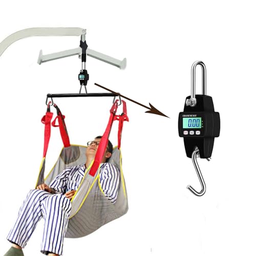 Generic Maximum load capacity of 660 lb patient weight scale for hoyer lifts for home use (Black)