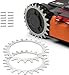 Produktbild PowerWerk 3mm Edelstahl Mähroboter Spikes für Modell Worx L & Vision 225mm Traktionsverbesserung für Roboter-Rasenmäher Edelstahlschrauben Zubehör Off-Wheel-Räder
