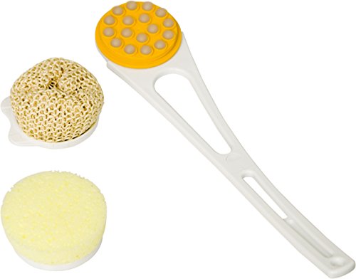 Kit d'entretien corps au moment de la douche avec le set 3 pièces