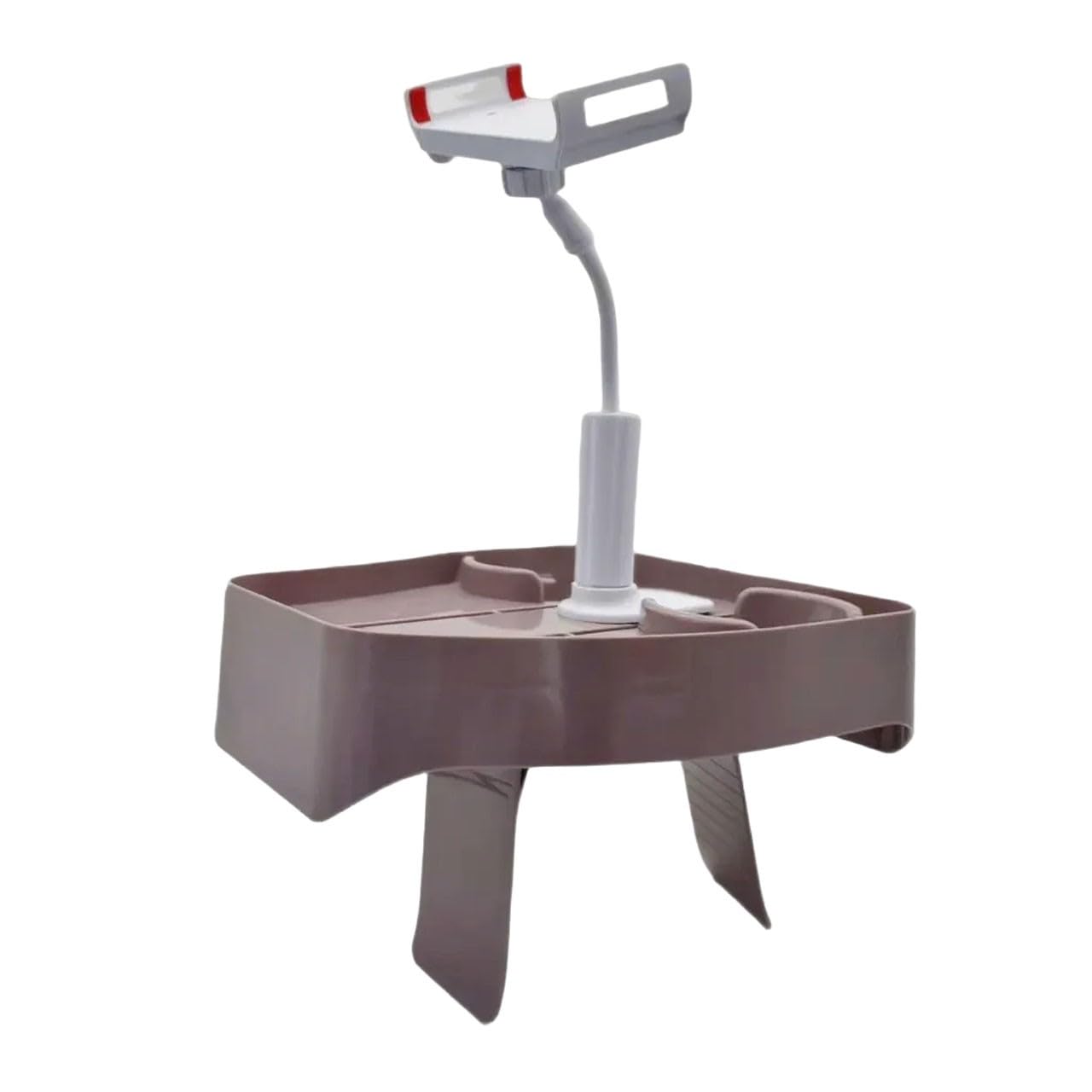 Bandeja de bañera ajustable 3 en 1 con taza y soporte para teléfono para piscina inflable o spa al aire libre, color rosa