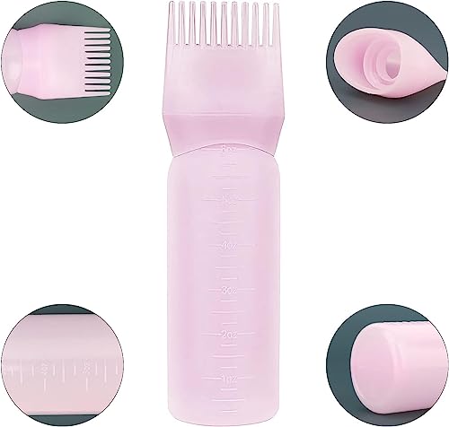 image for Yebeauty Root Comb Applicator Bottle, 2 Pack 6 Ounce Hair Applicator B
