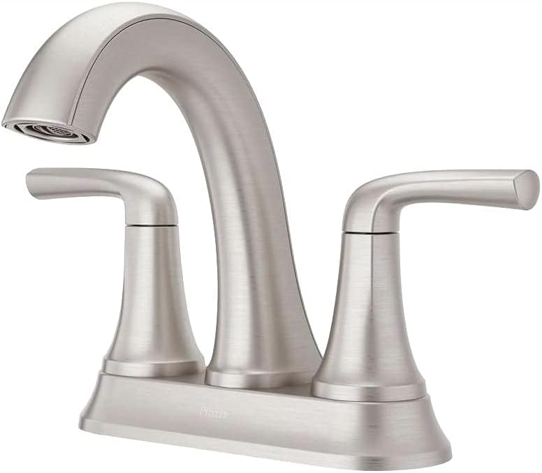 PFISTER Ladera 4 in. CENTERSET Double Handle Bathroom Faucet in SPOT Defense Brushed N