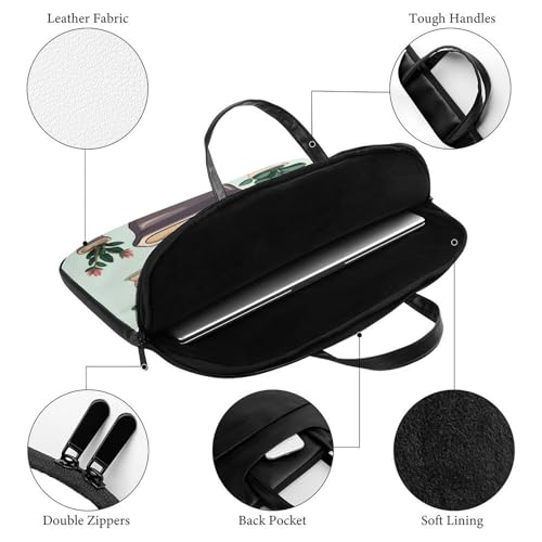 Bolso para laptop de cuero impermeable 15.6 pulgadas miniatura 4