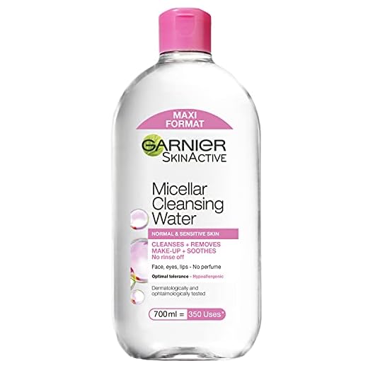 Garnier, ansiktsvatten för normal & känslig hud, avlägsnar smink och lugnar huden, Micellar Cleansing Water, 700 ml