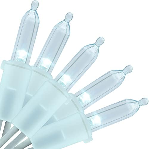 Holiday Time LED Cool White Mini Lights with White Wire