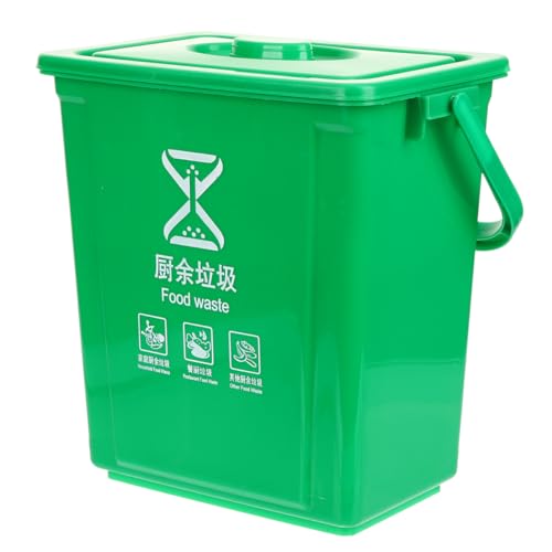 Caneca de basura cuadrada de plástico con tapa 10 L