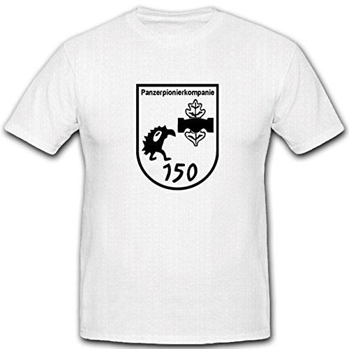 T-shirt armée allemande 150 PzPiKp blanc grande taille pour vos sorties