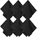 SecurOMax Black Microfiber Cleaning Cloth 6x7 Inch, 6 Pack