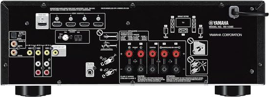 アンプ YAMAHA RX-V385 AV Receiver YAMAHA RX-V385 5.1-Channel 4K Ultra HD AV Receiver with NS-SW100BL