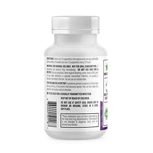 NewLife Naturals Boric Acid Suppositories for Women - 600mg | pH Balance Pills for Female Genital Discomforts | Feminine Care | 2 pack (60 Capsules) | Made in USA - Thumbnail 7
