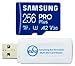Produktbild Samsung Pro Plus 256GB MicroSD Class 10 UHS-I Speicherkarte für Samsung Galaxy S20 FE 5G, S20 Ultra, S20, S20+, S10, S9 Phone - MB-MD256KA Bundle with Everything But Stromboli Micro SD Card Reader