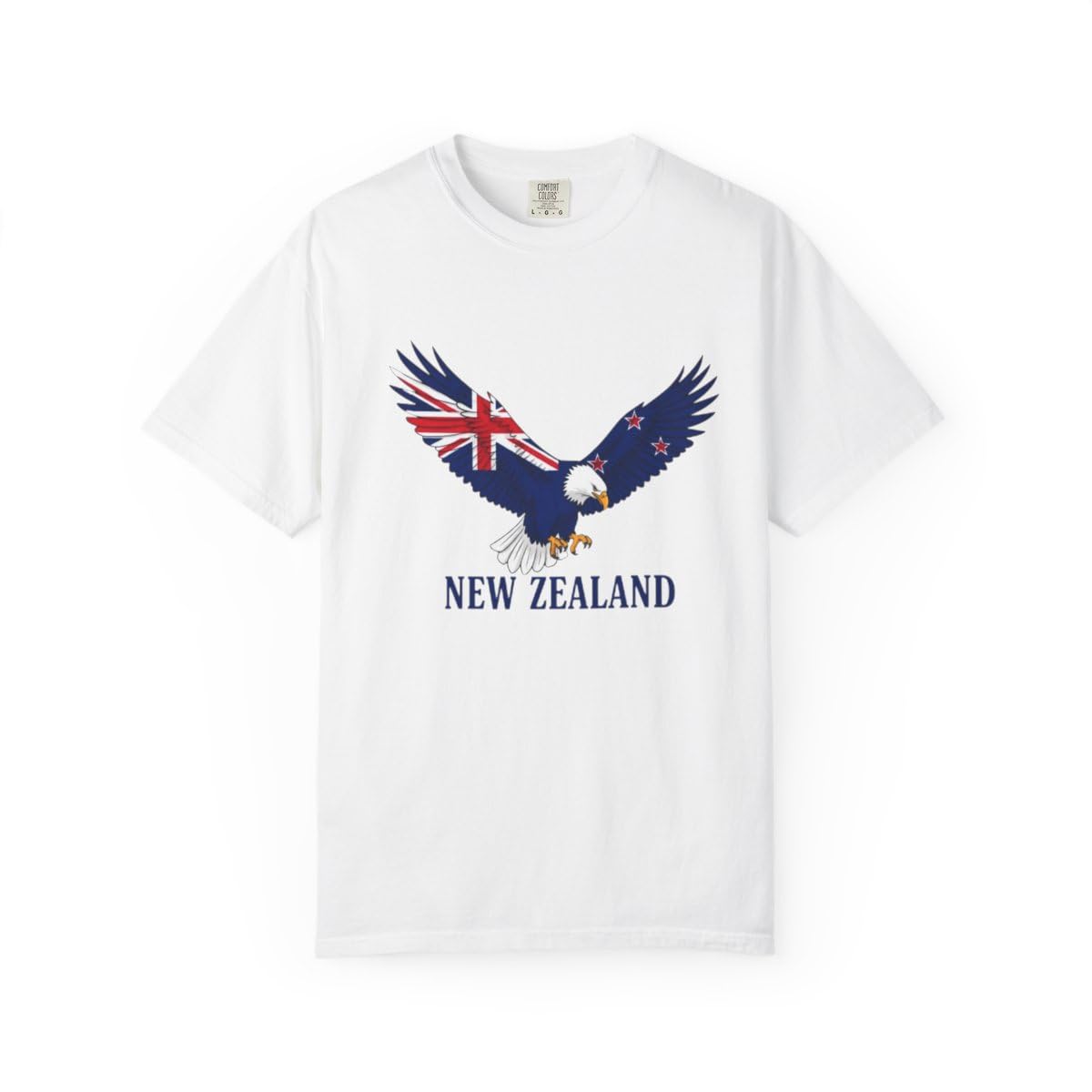 Men's New Zealand Flag Eagle T-Shirt, White, Casual Regular Fit Short Sleeve Top - Review, Price and Buying Guide
