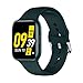 LJMG Smart Watch, Qy01, Tocco Maschile, Schermo a Colori, Tracker per Fitness, Braccialetto Intelligente, iOS Andriod con frequenza cardiaca e Fascia per la Pressione del Sangue per Le Donne,A