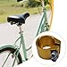 predolo Bicycle Seat Post Clamp 28.6 mm Reliable Replacement Accessory Lightweight Tightener Clip Road Bike Seatpost Pipe Clamp, Gold