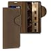 Produktbild kalibri Hülle kompatibel mit Samsung Galaxy A41 - Leder Handyhülle - Handy Wallet Case Cover in Braun