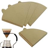 filtri del caffè 300 pezzi filtro del caffè carta n. 4 spazzanti carte da filtro cono non sbiancato per gocciolamento di caffè e versare sopra la caffettiera, 1-2 tazze