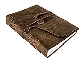 Leather Journal to Write in - Genuine Leather Notebook Diary for Men Women - Handmade Leather Notebook Journal - Gift for Writers Artist Poet Him Her