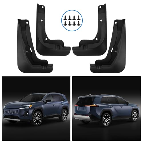 Guardabarros traseros y delanteros para RAV4 2026 con kit protector de 4 piezas 3