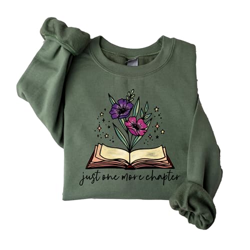 One More Chapter Sweatshirt, Book Lover Crewneck, Book Nerd Gift, Librarian Shirt, Read Shirt, Reading Tee, Readers Leaders