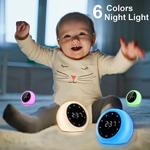 White Noise Machine With Alarm Clock, 20 High Fidelity Soothing Sounds, Full Touch Control, Timer And Memory Function, Sleep Sound Machine For Baby, Adults, Home And Office #TOP3