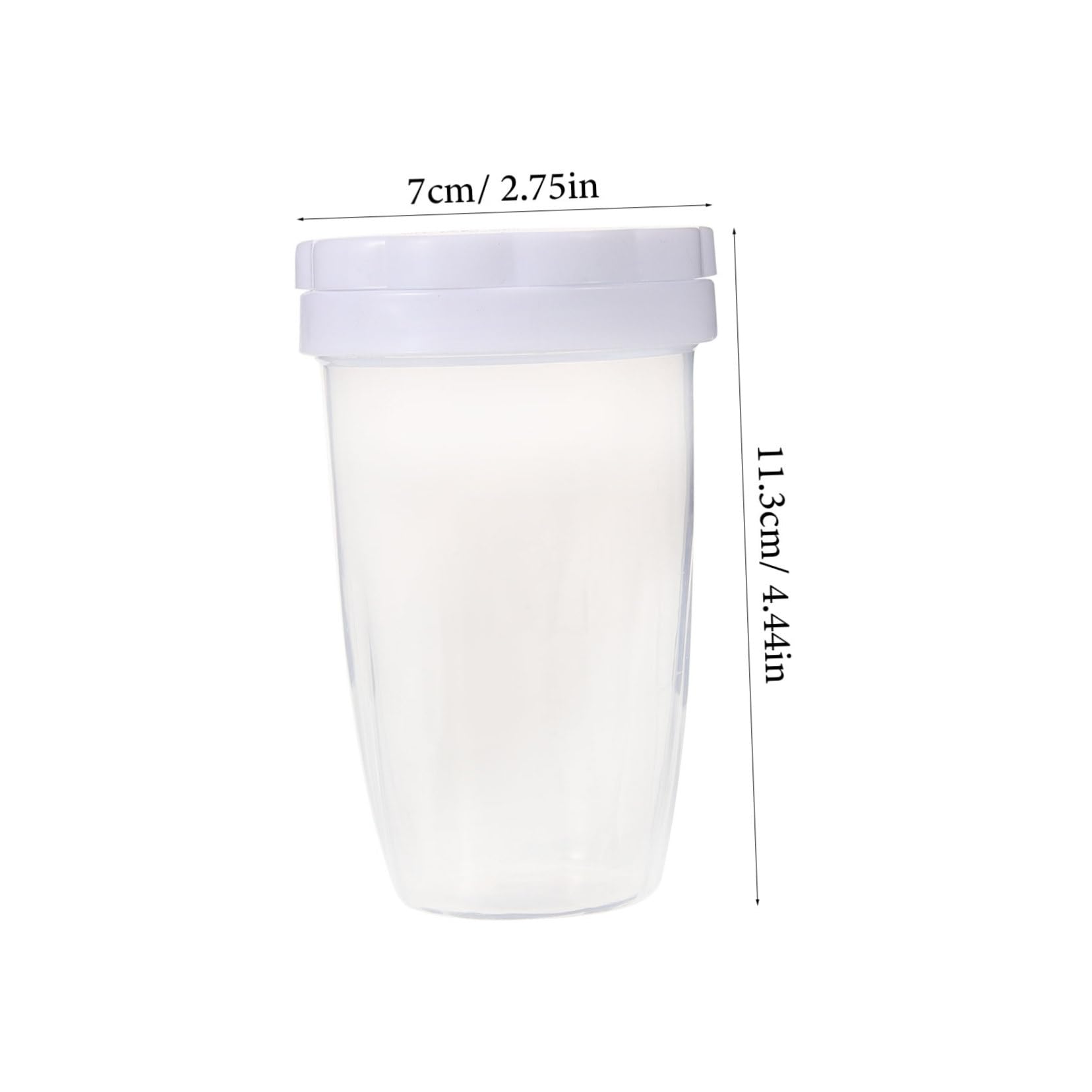 CONGARTENO Duster Powder Sugar Dredgers Powder Sugar Sifter Powdered Sugar Shaker Chocolate Shaker Flour Shaker Tool Coffee Sifter with Lid Fine Mesh Shaker Cocoa Powder Shaker White Pp
