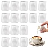 Nombreuses utilisations : le petit pot à lait peut être utilisé dans des occasions, telles que les cafés, les restaurants, la cuisine et les fêtes. Les pots à lait en porcelaine sont faciles à nettoyer. Il suffit de nettoyer avec de l'eau, puis d'essuyer avec un chiffon et d'attendre que le séchage soit sec.