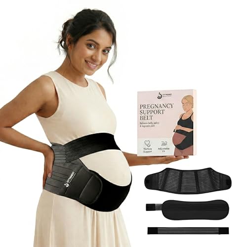 OTTMANEST Maternity Support Belt (XLarge/100-130cm) – Adjustable Pregnancy Belly Band for Back, Hip & Pelvic Support | Prenatal & Postpartum Abdominal Binder for Lower Back Pain Relief & Belly Support